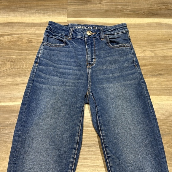🏁 American Eagle Outfitters Curvy Hi-Rise Jegging - Blue size 0 - Picture 7 of 11